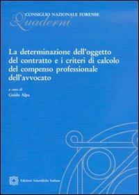 La determinazione dell'oggetto del contratto e i criteri di calcolo del compenso professionale dell'avvocato - copertina