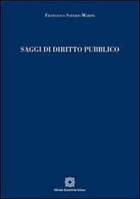 Saggi di diritto pubblico - Francesco Saverio Marini - copertina