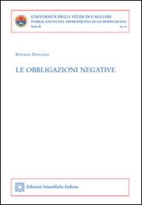 Le obbligazioni negative - Stefano Deplano - copertina