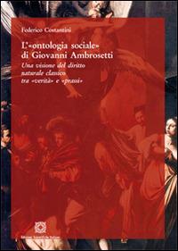 L'ontologia sociale di Giovanni Ambrosetti - Federico Costantini - copertina