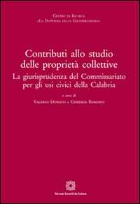 Contributi allo studio delle proprietà collettive