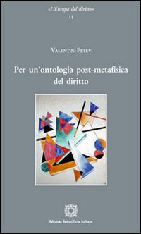 Per un'ontologia post-metafisica del diritto - Valentin Patev - copertina
