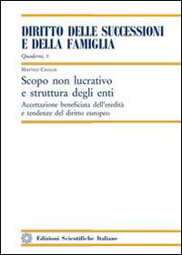 Scopo non lucrativo e struttura degli enti - Matteo Ceolin - copertina