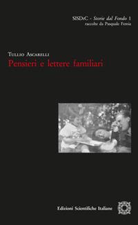 Pensieri e lettere familiari - Tullio Ascarelli - copertina