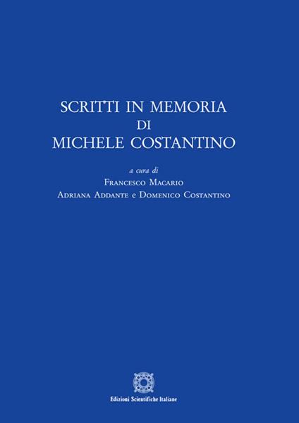 Scritti in memoria di Michele Costantino - copertina