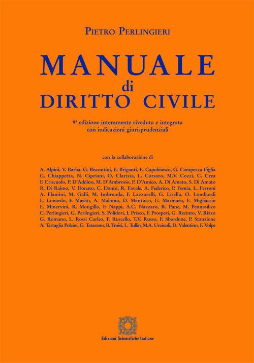 Manuale di diritto civile - Pietro Perlingieri - copertina