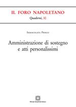 Amministrazione di sostegno e atti personalissimi