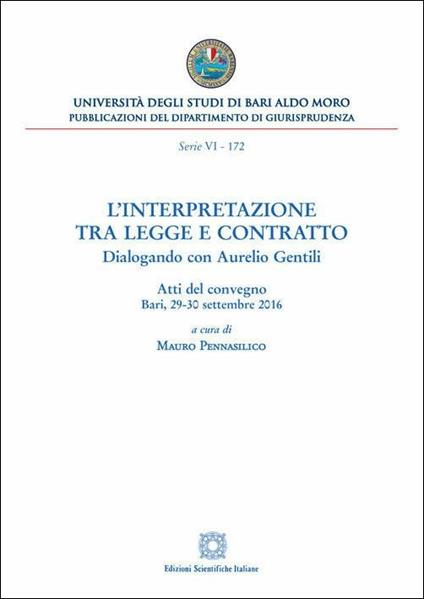 L'interpretazione tra legge e contratto - copertina