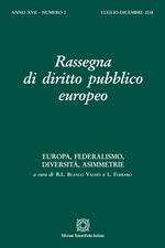 Rassegna di diritto pubblico europeo (2018). Vol. 2