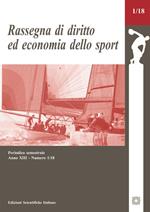 Rassegna di diritto ed economia dello sport (2018). Vol. 1