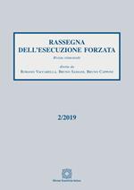 Rassegna dell'esecuzione forzata (2019). Vol. 2