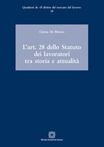 L'Art. 28 dello Statuto dei lavoratori tra storia e attualità