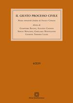 Il giusto processo civile (2019). Vol. 4