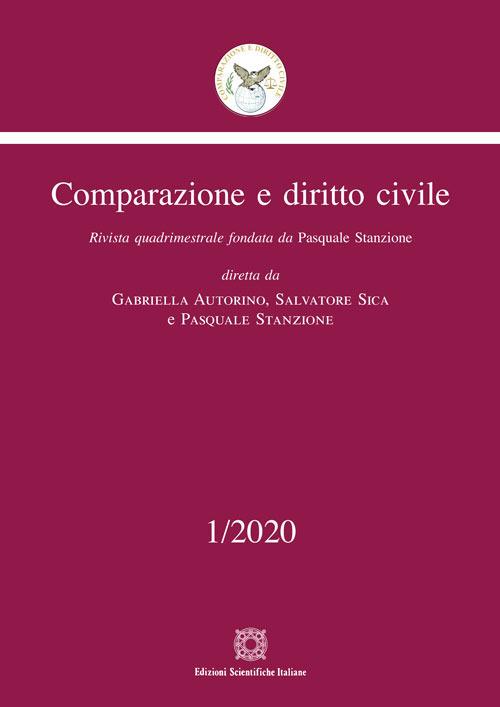 Comparazione e diritto civile (2020). Vol. 1 - copertina