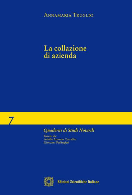 La collazione di azienda - Annamaria Truglio - copertina