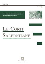 Le corti salernitane (2020). Vol. 1