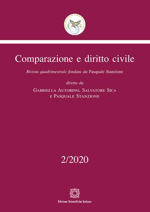 Comparazione e diritto civile (2020). Vol. 2 - copertina