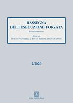 Rassegna dell'esecuzione forzata (2020). Vol. 2