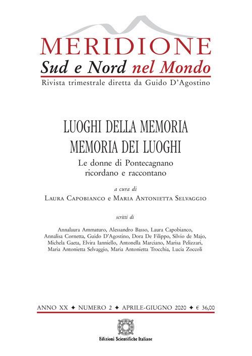 Meridione (2020). Vol. 2: Luoghi della memoria. Memoria dei luoghi. Le donne di Pontecagnano ricordano e raccontano (Aprile-Giugno) - copertina