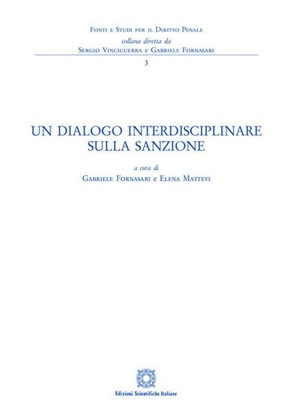 Un dialogo interdisciplinare sulla sanzione - copertina