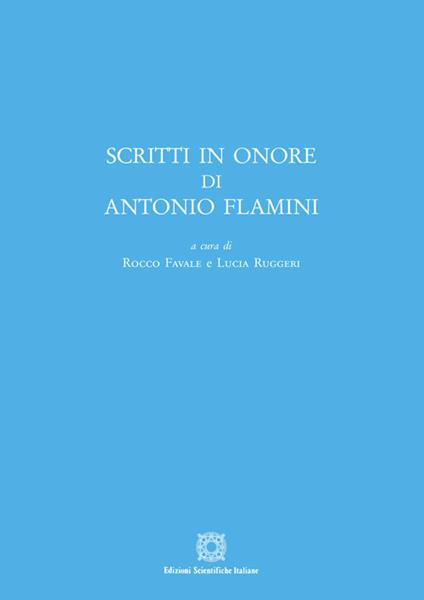 Scritti in onore di Antonio Flamini - copertina