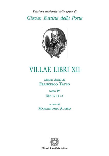 Villae libri 12. Vol. 4 - G. Battista Della Porta - copertina