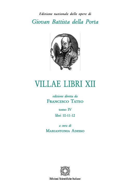 Villae libri 12. Vol. 4 - G. Battista Della Porta - copertina