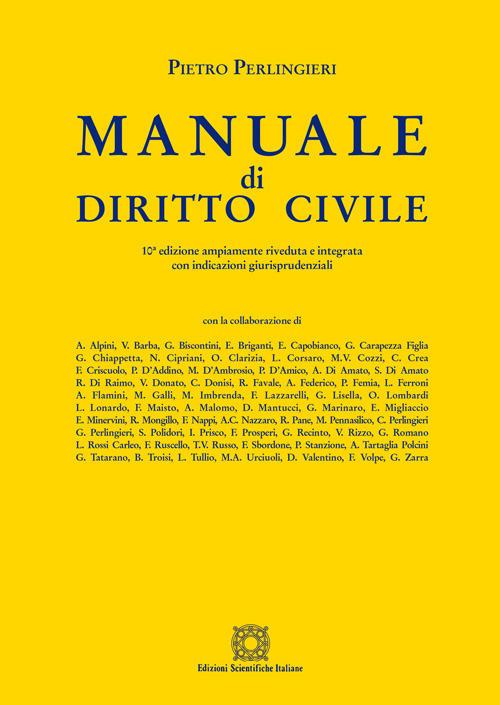 Manuale di diritto civile - Pietro Perlingieri - copertina