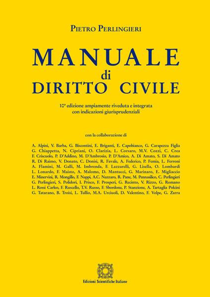 Manuale di diritto civile - Pietro Perlingieri - copertina