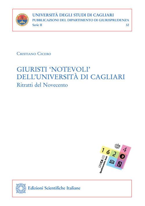 Giuristi «notevoli» dell'Università di Cagliari - Cristiano Cicero - copertina