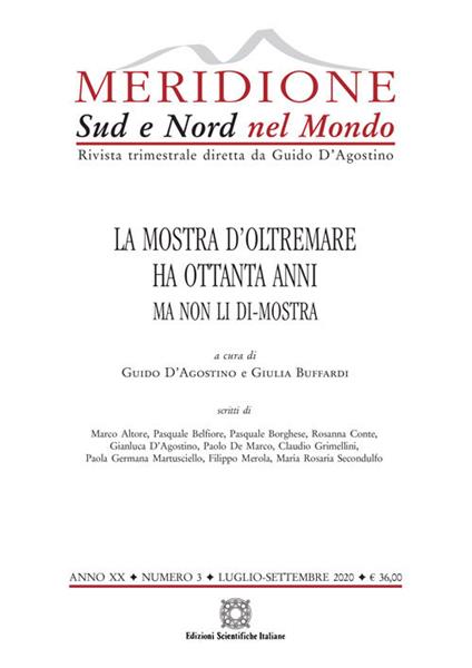 Meridione (2020). Vol. 3: Mostra d'Oltremare ha ottanta anni ma non li di-mostra (Luglio-Settembre), La. - copertina