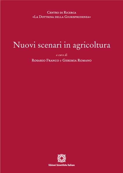 Nuovi scenari in agricoltura - copertina