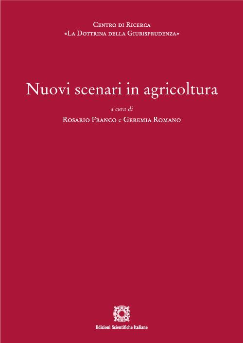 Nuovi scenari in agricoltura - copertina