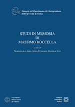 Studi in memoria di Massimo Roccella