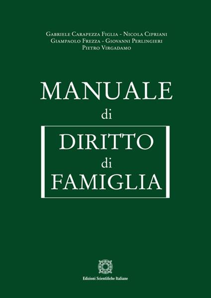 Manuale di diritto di famiglia - copertina