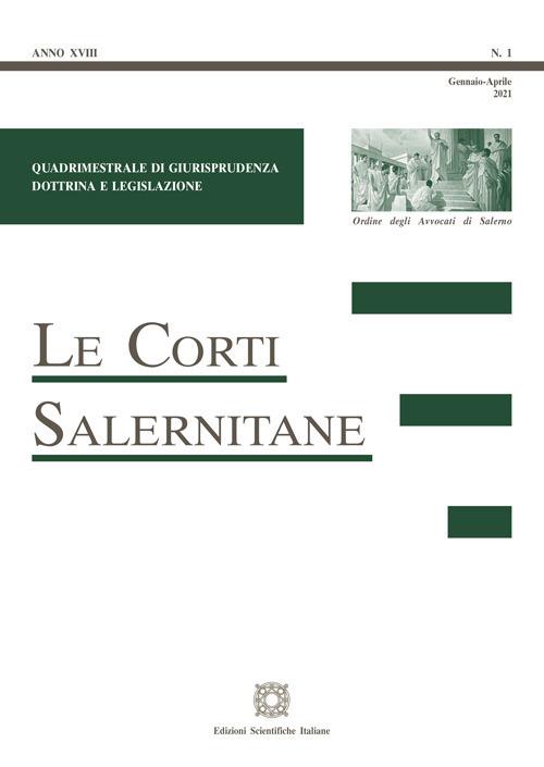 Le corti salernitane (2021). Vol. 1 - copertina