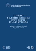 Lo spirito del diritto ecclesiale. Scritti scelti di Rinaldo Bertolino