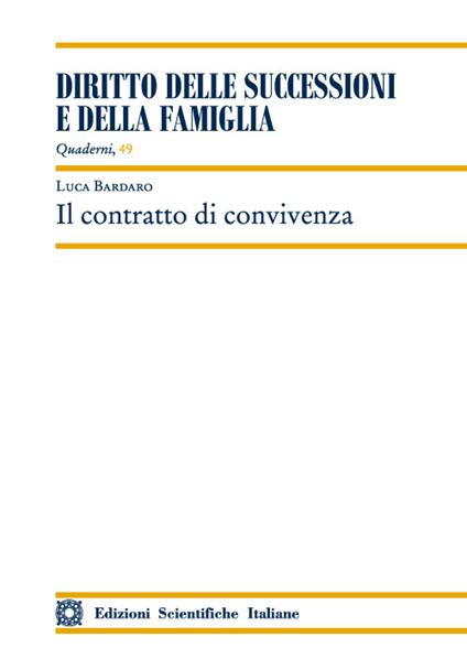 Il contratto di convivenza - Luca Bardaro - copertina