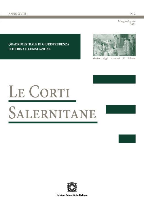 Le corti salernitane (2021). Vol. 2 - copertina