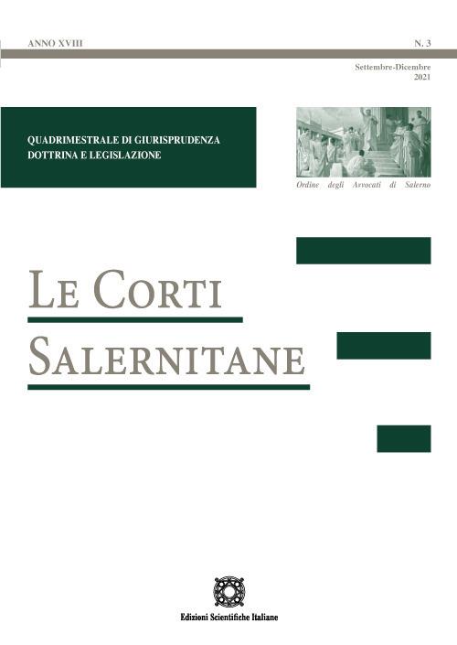 Le corti salernitane (2021). Vol. 3 - copertina