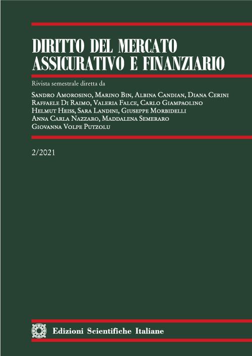 Diritto del mercato assicurativo e finanziario (2021). Vol. 2 - copertina