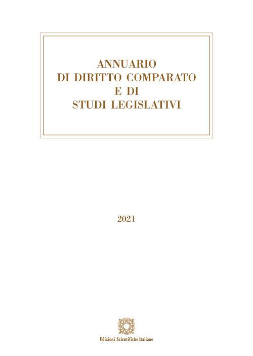 Annuario di diritto comparato e di studi legislativi 2021 - copertina