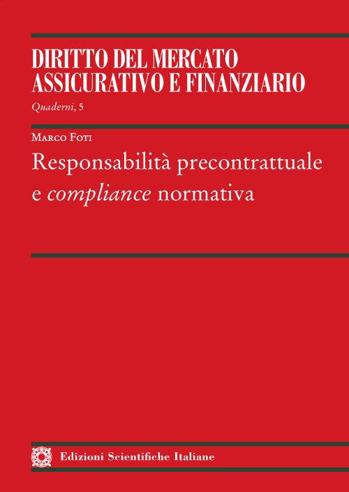Responsabilità precontrattuale e compliance normativa - Marco Foti - copertina