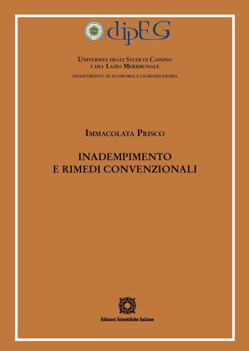 Inadempimento e rimedi convenzionali - Immacolata Prisco - copertina