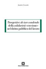 Prospettive de iure condendo della solidarietà «coesione» nel diritto pubblico del lavoro