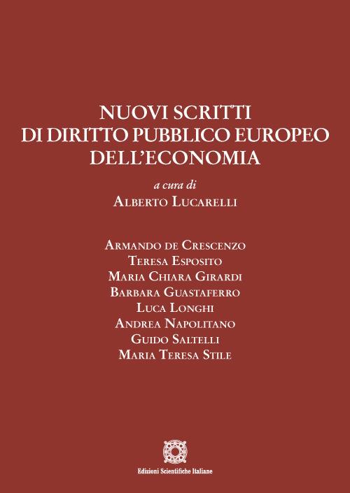 Nuovi scritti di diritto pubblico europeo dell'economia - copertina