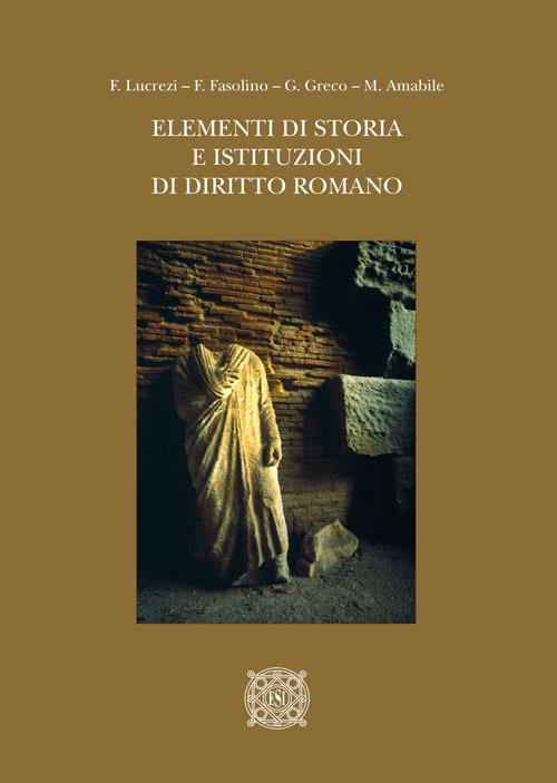 Elementi di storia e istituzioni di diritto romano - copertina