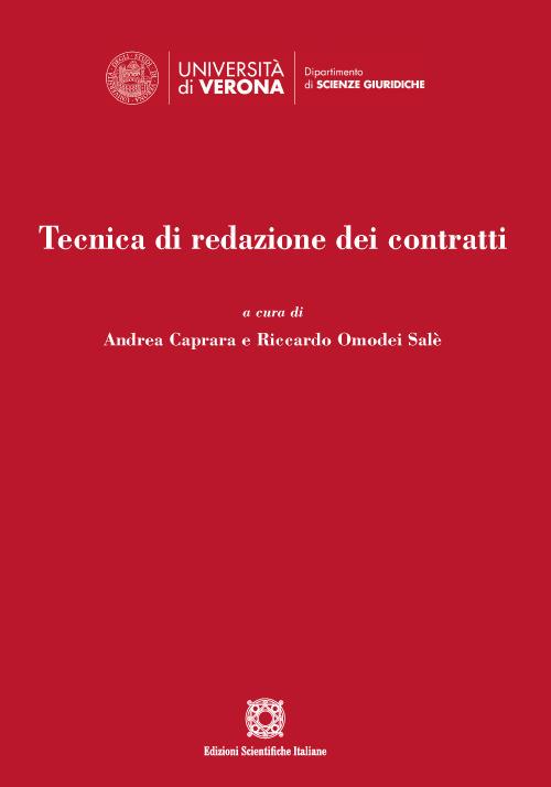 Tecnica di redazione dei contratti - copertina