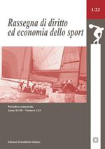 Rassegna di diritto ed economia dello sport (2023). Vol. 1