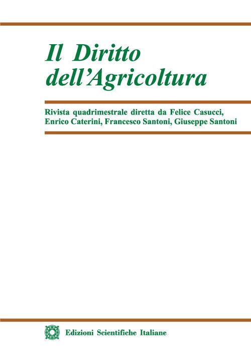 Il diritto dell'agricoltura (2023). Vol. 2 - copertina
